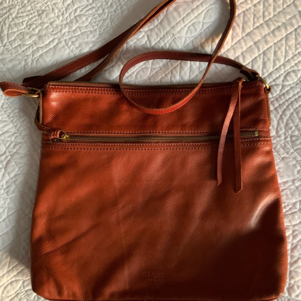 Margot Brown Leather Crossbody Bag - Picture 4 of 12